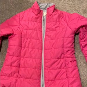 Women’s pink puffer jacket